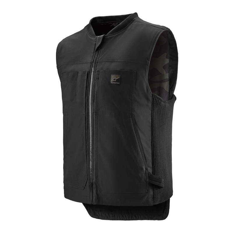 Chaleco con sistema de airbag Tech-Air®3 V2 Canvas de Alpinestars, color negro