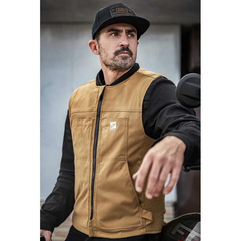 Chaleco con sistema de airbag Tech-Air®3 V2 Canvas de Alpinestars, color negro