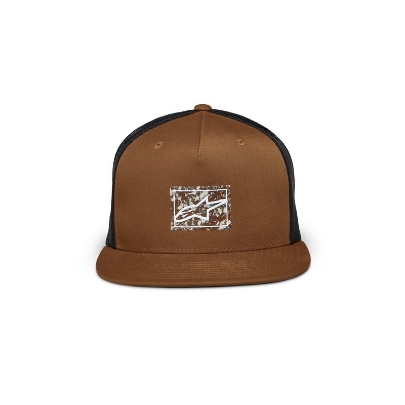 Gorra de camionero Alpinestars Mackinic marrón-negra