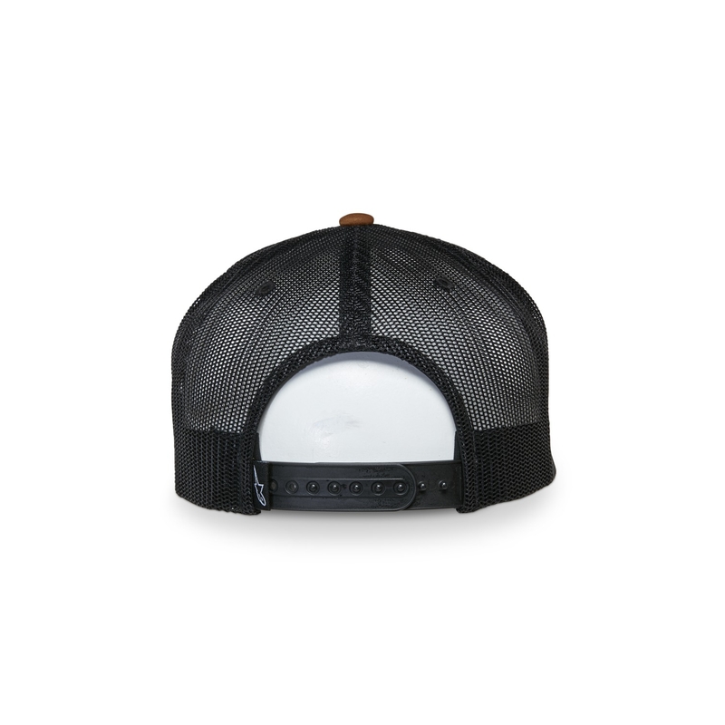 Gorra de camionero Alpinestars Mackinic marrón-negra