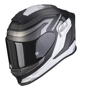 Casco integral de moto SCORPION EXO-R1 EVO AIR VATIS negro-blanco - II. calidad