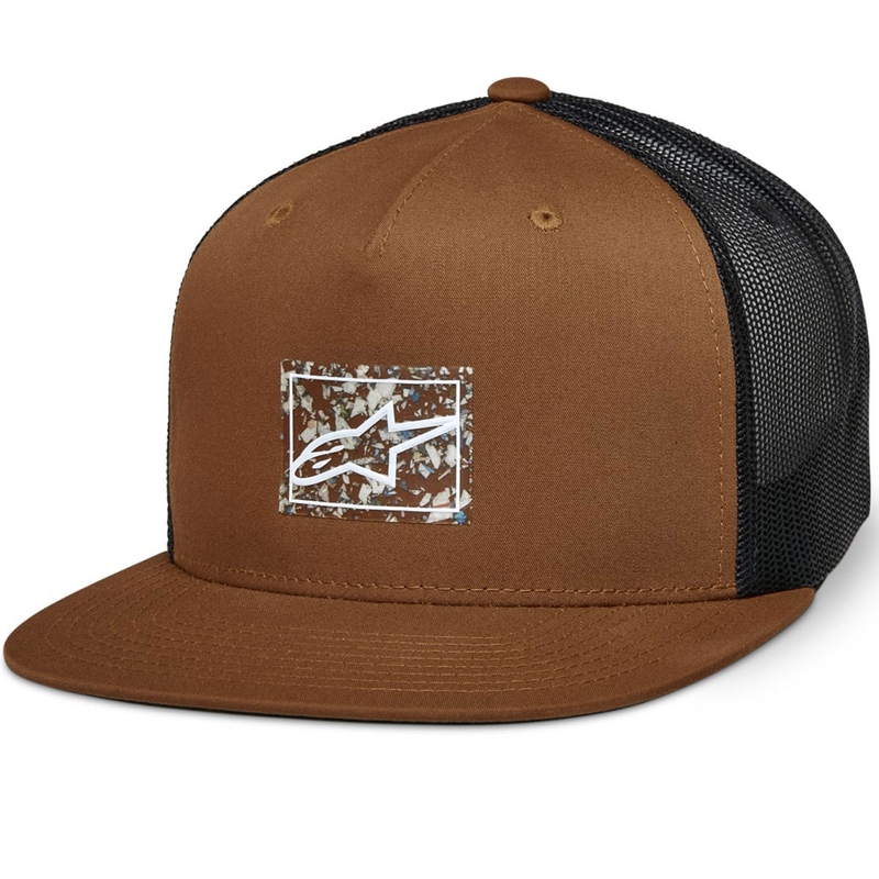 Gorra de camionero Alpinestars Mackinic marrón-negra