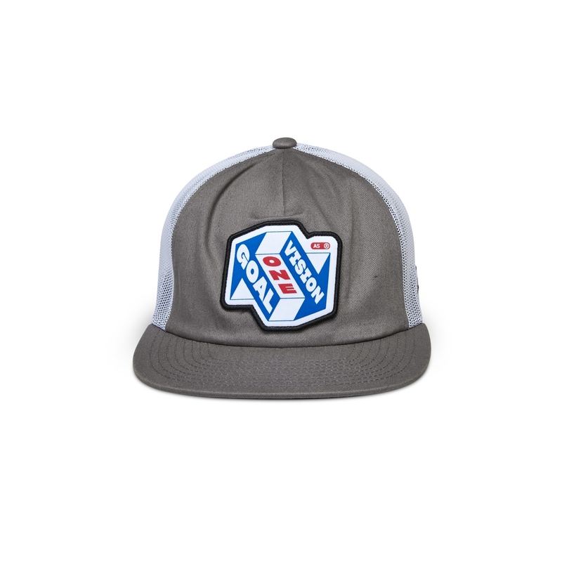 Gorra de camionero Alpinestars That Way de color gris y blanco