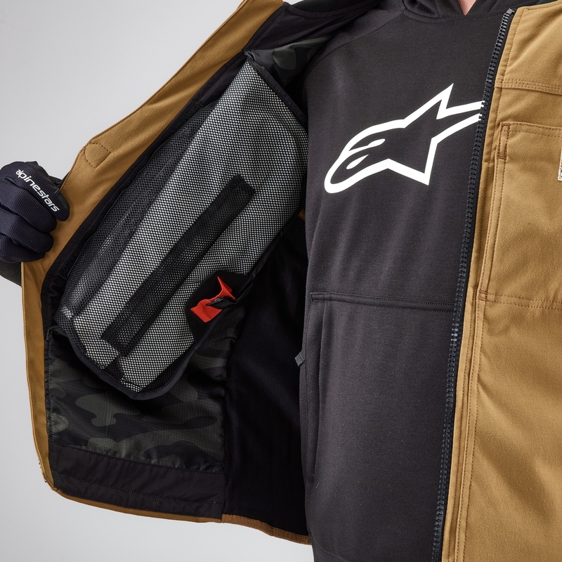 Chaleco con sistema de airbag Tech-Air®3 V2 Canvas de Alpinestars en color beige