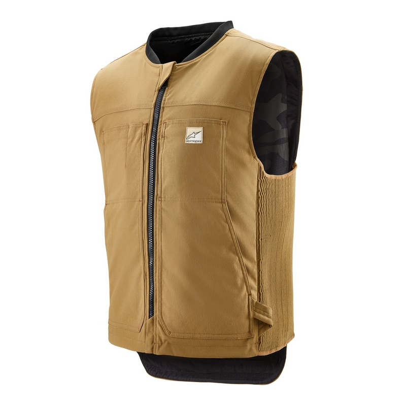 Chaleco con sistema de airbag Tech-Air®3 V2 Canvas de Alpinestars en color beige