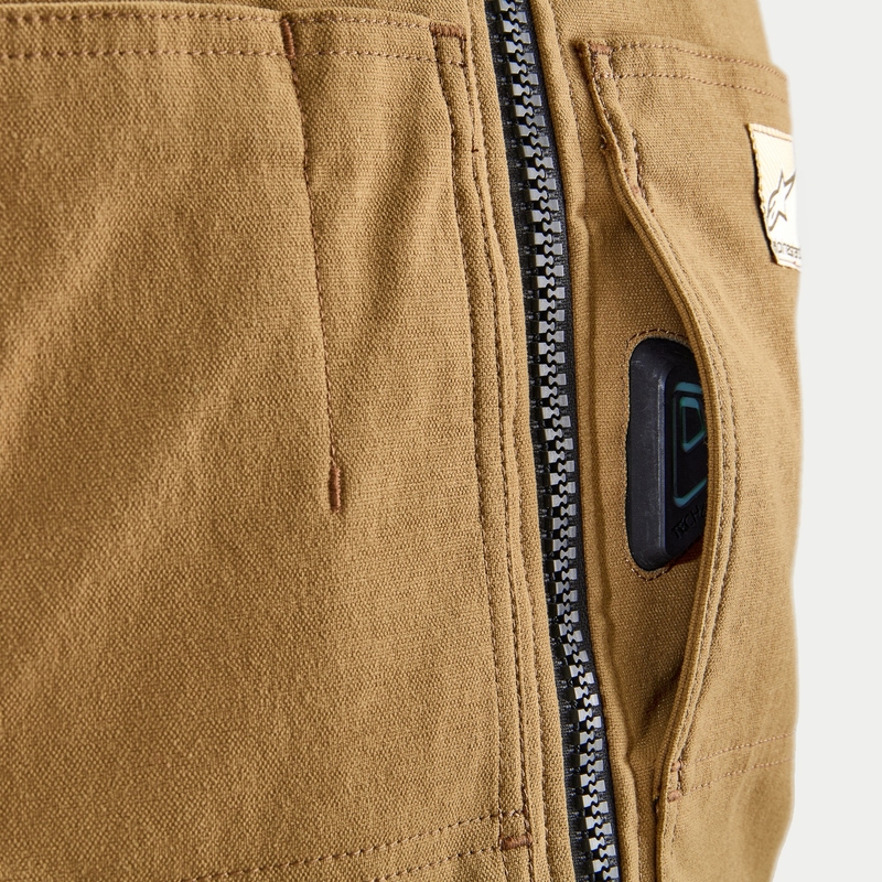 Chaleco con sistema de airbag Tech-Air®3 V2 Canvas de Alpinestars en color beige