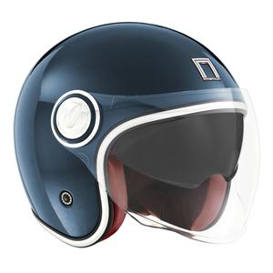 Casco de moto abierto NOX PREMIUM Heritage azul petróleo - II. calidad