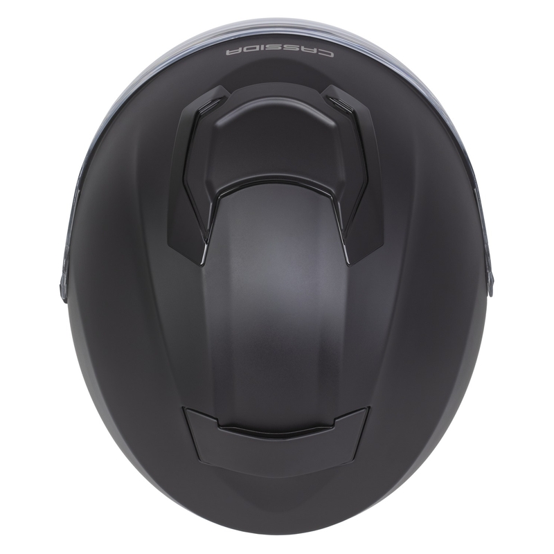 Casco de moto abierto Cassida Jet Tech 2.0 Solid en negro mate y gris