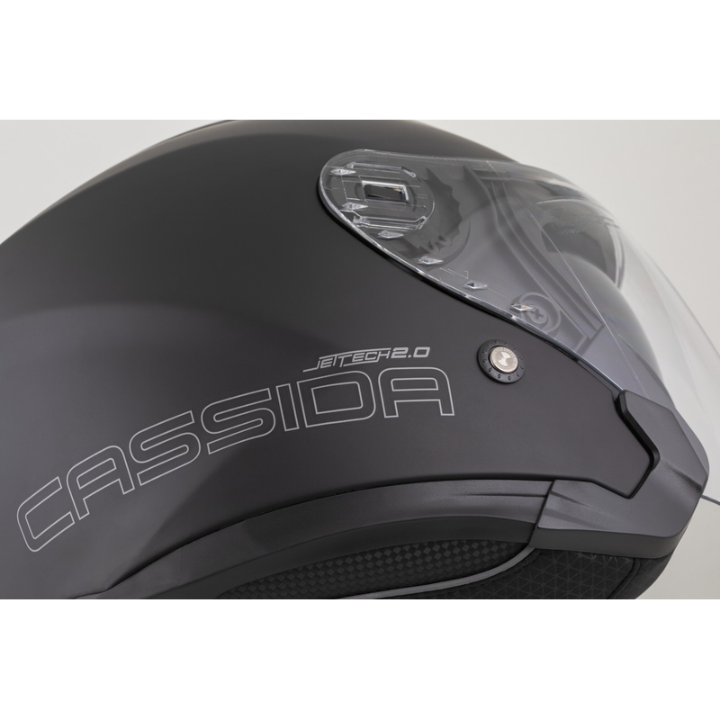 Casco de moto abierto Cassida Jet Tech 2.0 Solid en negro mate y gris