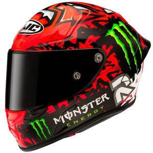 Casco integral de moto HJC RPHA 1 Quartararo Replica II MC1 rojo-negro-blanco-verde