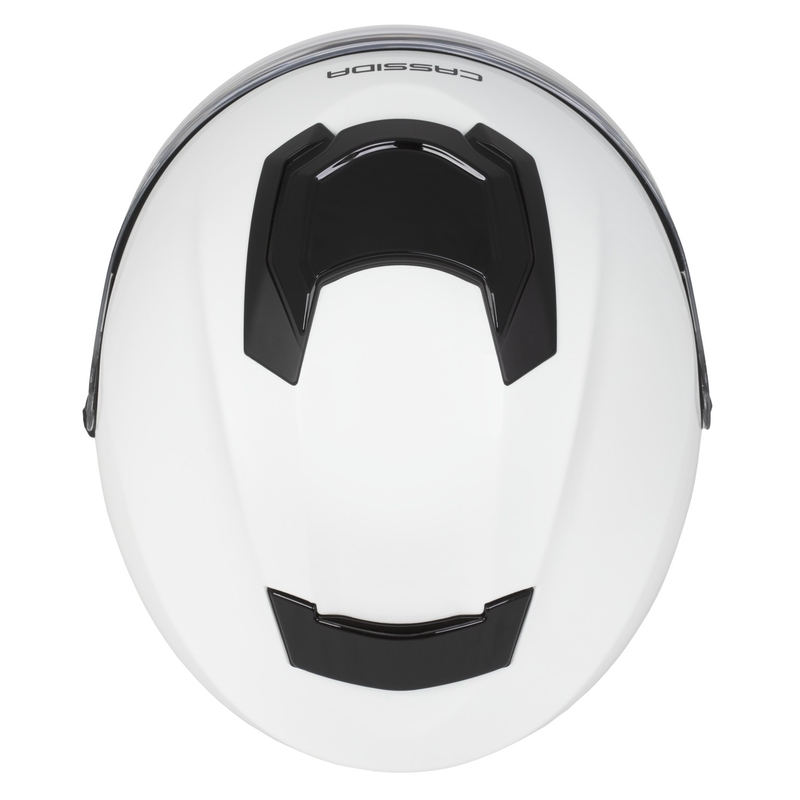 Casco abierto para motocicleta Cassida Jet Tech 2.0 Solid blanco, negro y gris