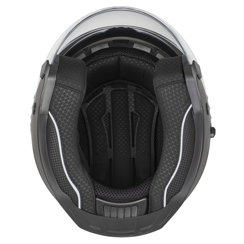 Casco abierto para motocicleta Cassida Jet Tech 2.0 Solid blanco, negro y gris