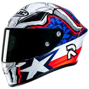 Casco integral de moto HJC RPHA 1 Garrett Gerloff Replica MC21 blanco-azul-rojo