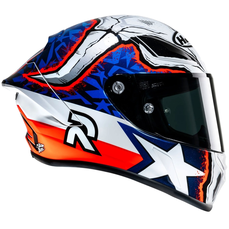 Casco integral de moto HJC RPHA 1 Garrett Gerloff Replica MC21 blanco-azul-rojo