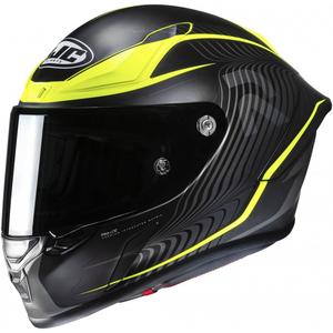 Casco integral para moto HJC RPHA 1 Lovis MC3HSF negro-amarillo fluo