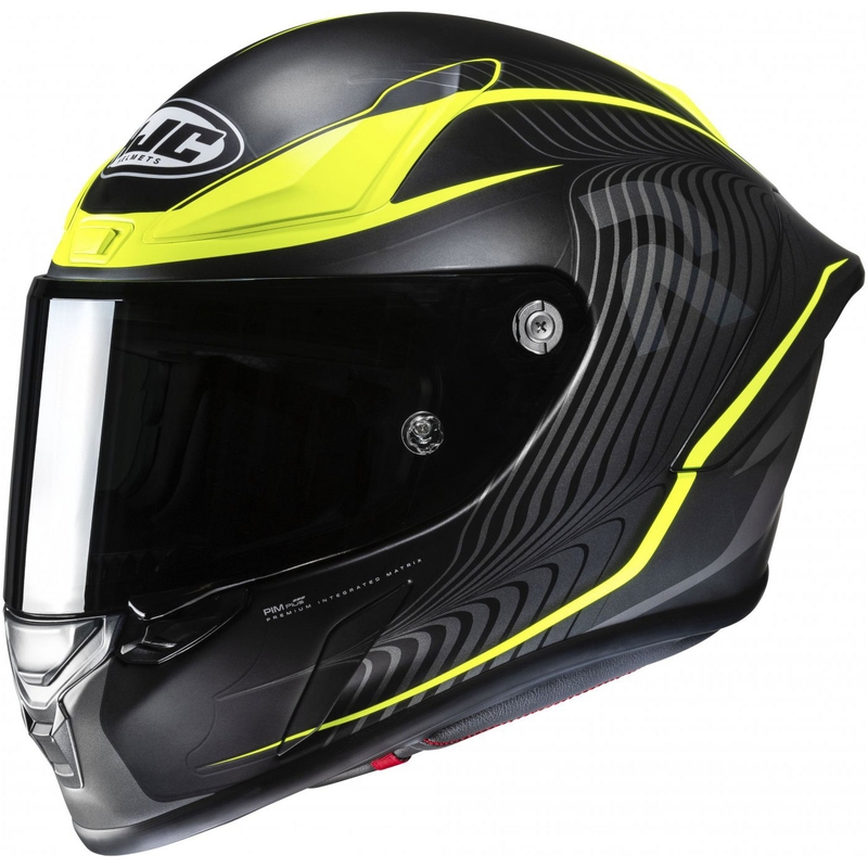 Casco integral para moto HJC RPHA 1 Lovis MC3HSF negro-amarillo fluo