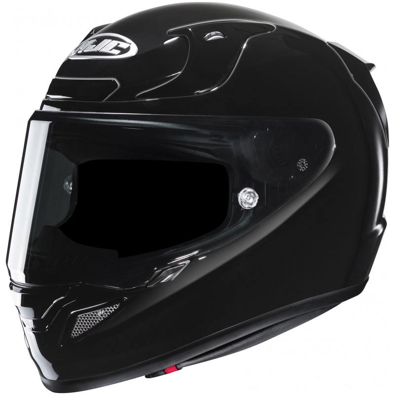 Casco integral para motocicleta HJC RPHA 12 Solid, color negro brillante