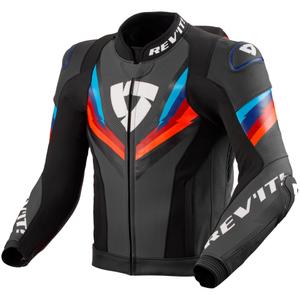 Chaqueta de moto Revit Quantum 3 Pro negra y azul