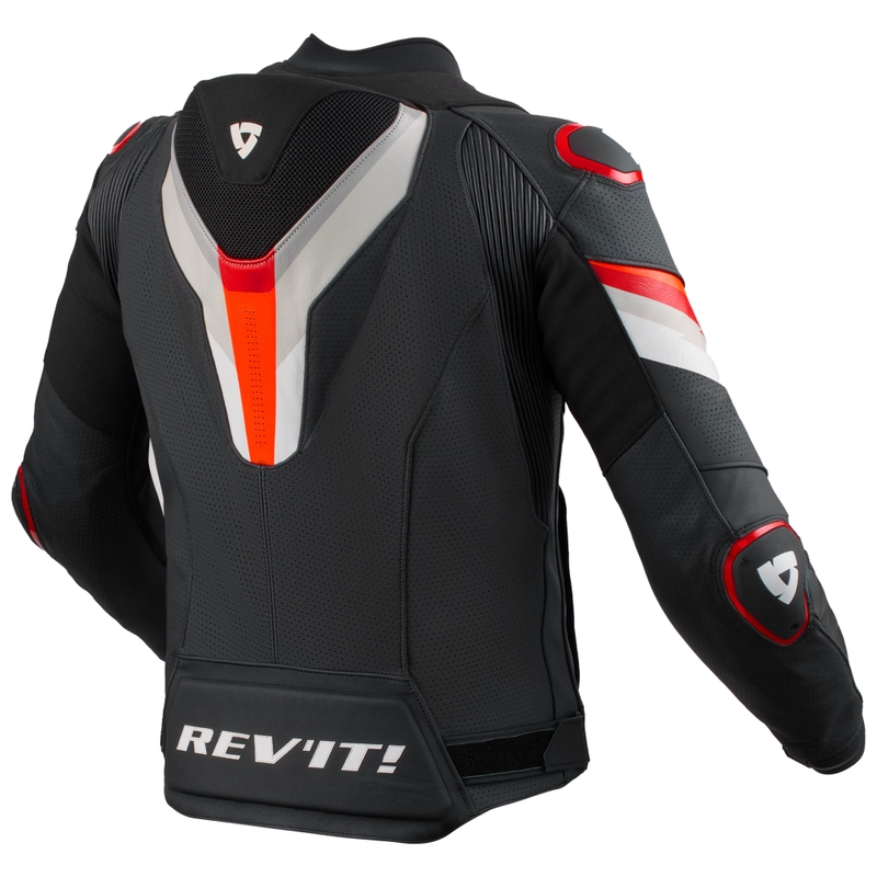 Chaqueta de moto Revit Quantum 3 Pro negra y roja