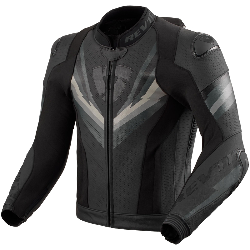 Chaqueta de moto Revit Quantum 3 Pro negra-antracita