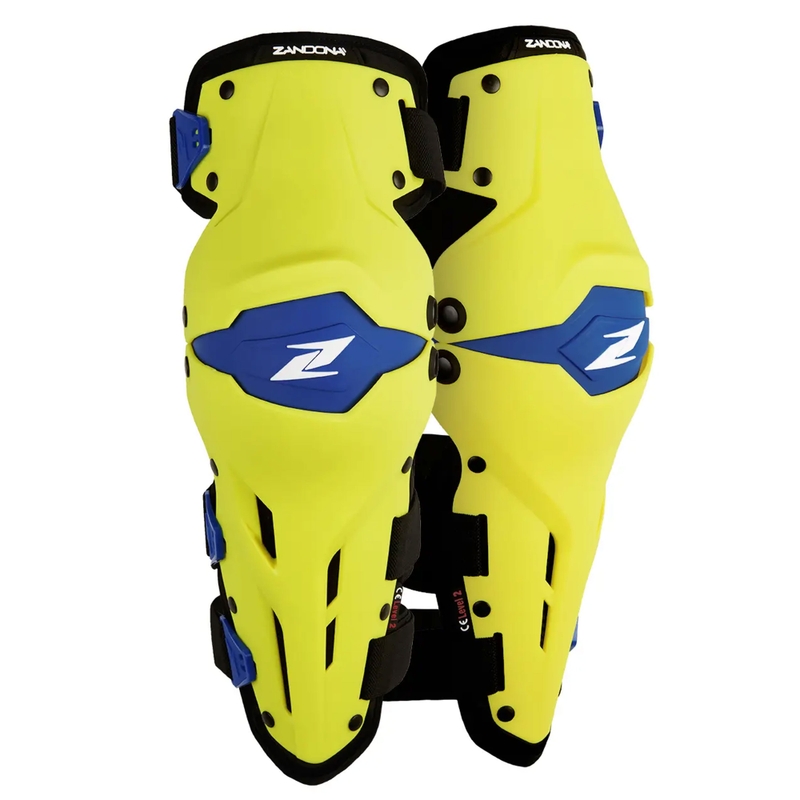 Rodilleras para moto Zandona X-Treme Kneeguard amarillo-azul