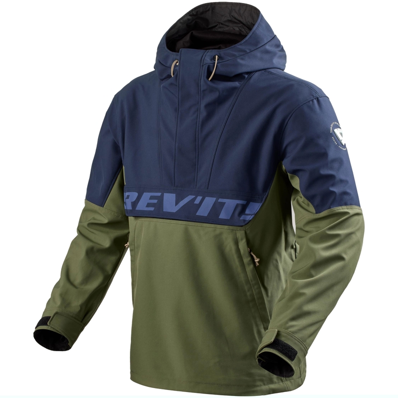 Chaqueta de moto Revit Smock Photon azul oscuro-verde