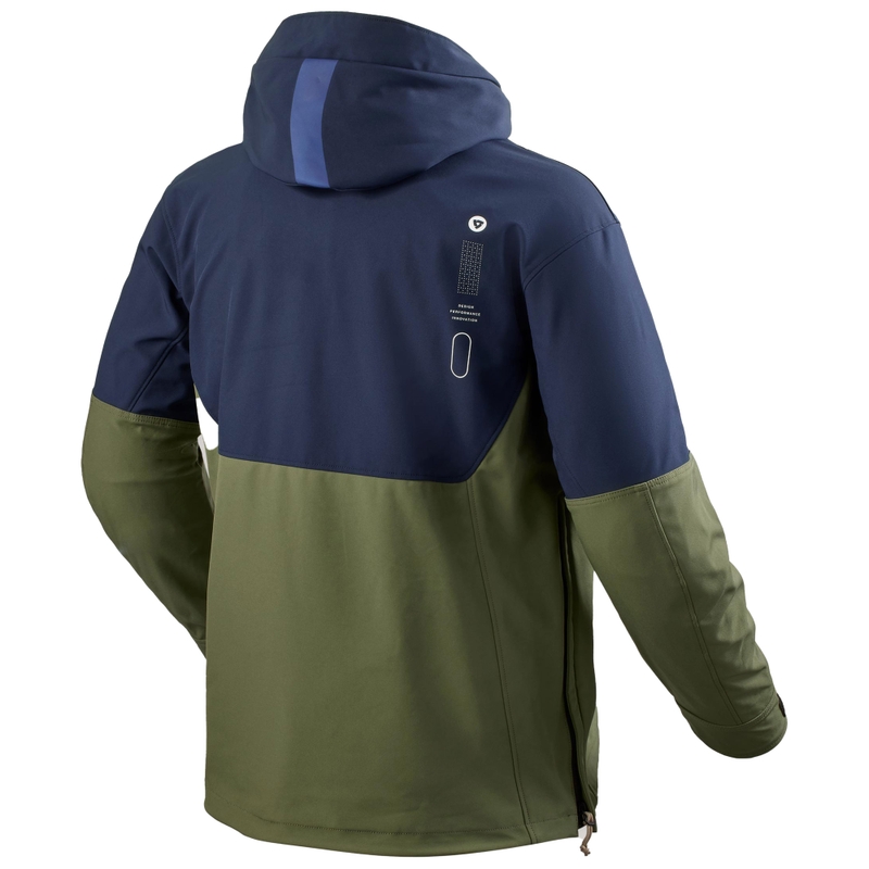 Chaqueta de moto Revit Smock Photon azul oscuro-verde