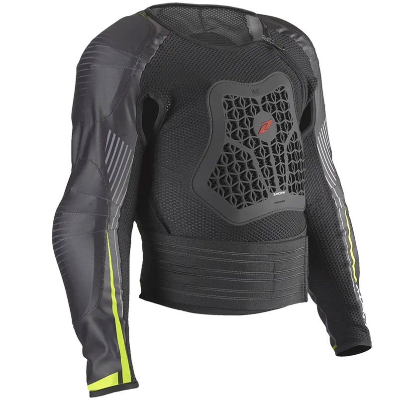 Chaleco protector infantil Zandona Netcube Jacket X8 negro-amarillo fluo 136-150 cm