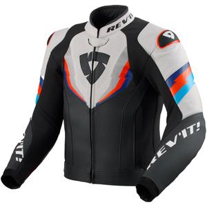 Chaqueta de moto Revit Quantum 3 negro-gris claro