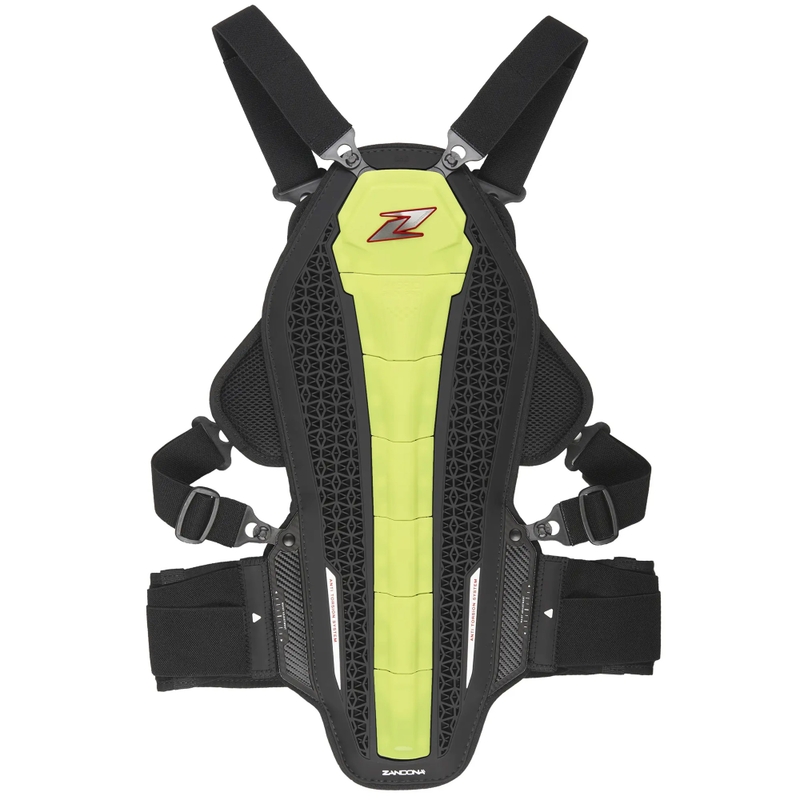 Protector de columna y pecho Zandona Hybrid Armour X7 amarillo fluo 168-177 cm