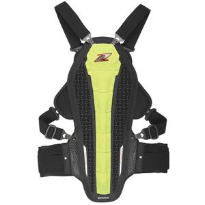 Protector de columna y pecho Zandona Hybrid Armour X8 amarillo fluo 178-187 cm