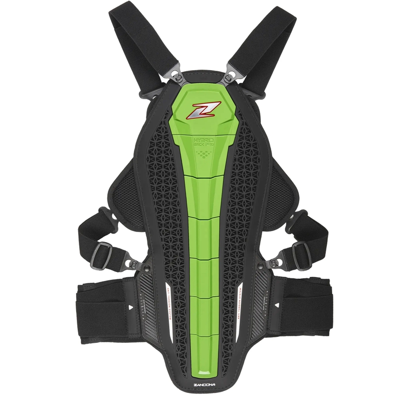 Protector de columna y pecho Zandona Hybrid Armour X6 verde 158-167 cm