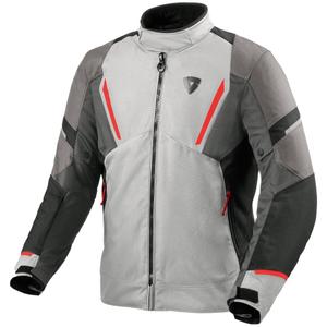 Chaqueta de moto Revit Undulate H2O gris plata