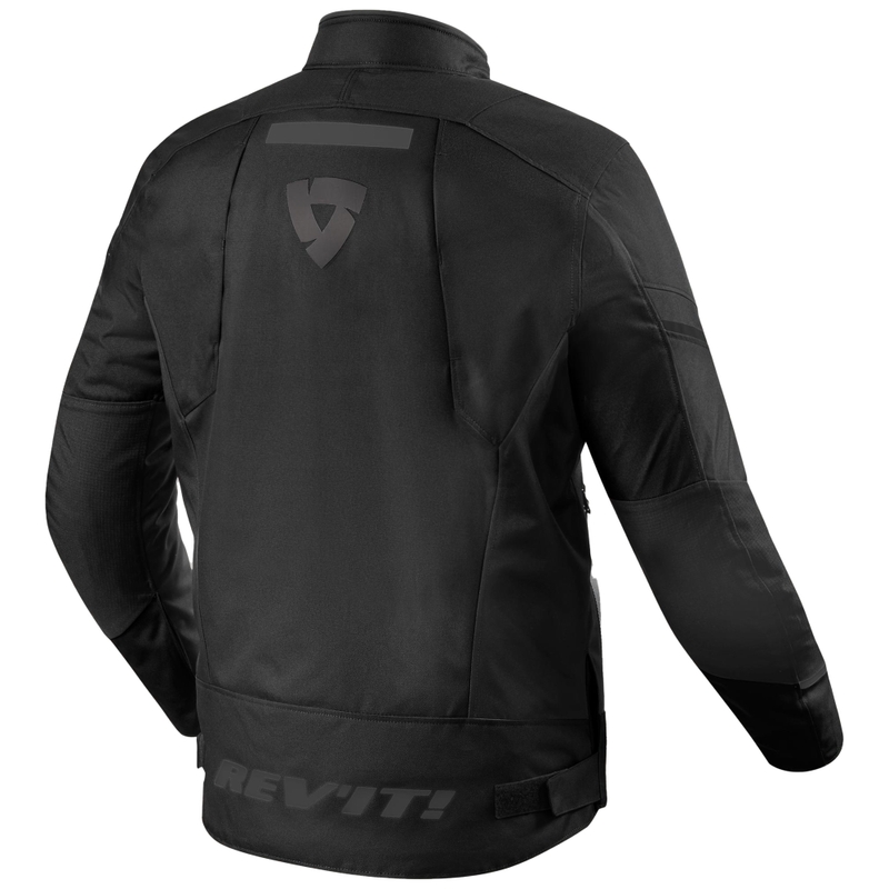 Chaqueta de moto Revit Undulate H2O negra