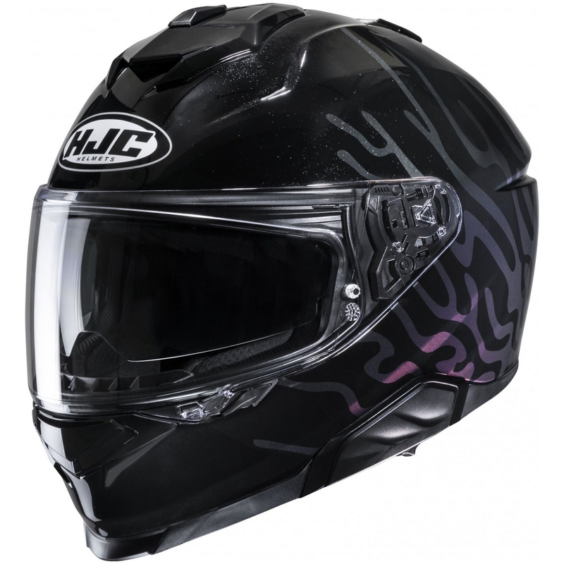 Casco integral de moto HJC i71 Celos MC5 negro-morado-plata