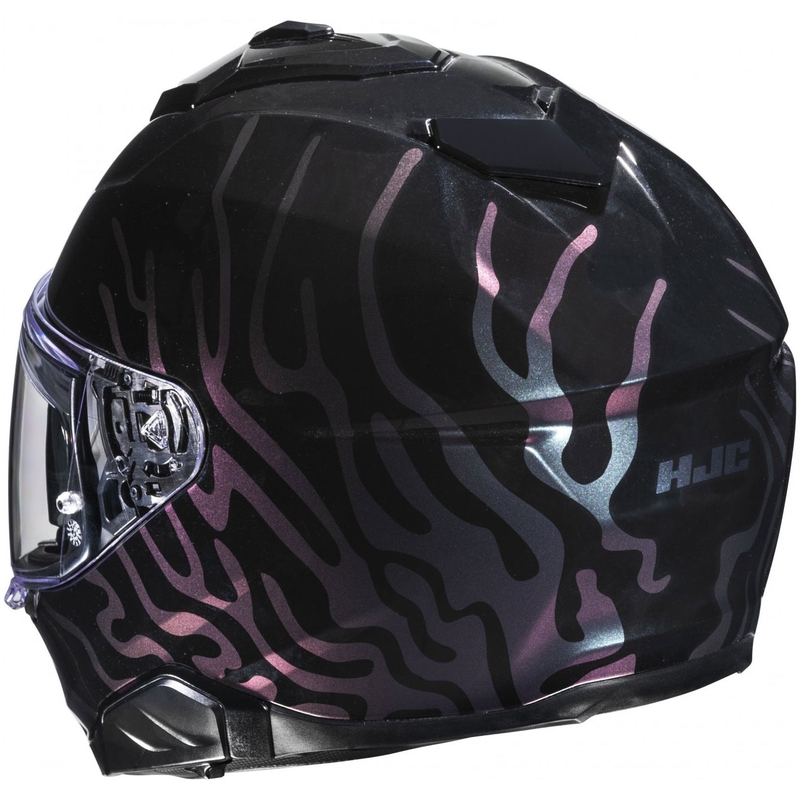 Casco integral de moto HJC i71 Celos MC5 negro-morado-plata