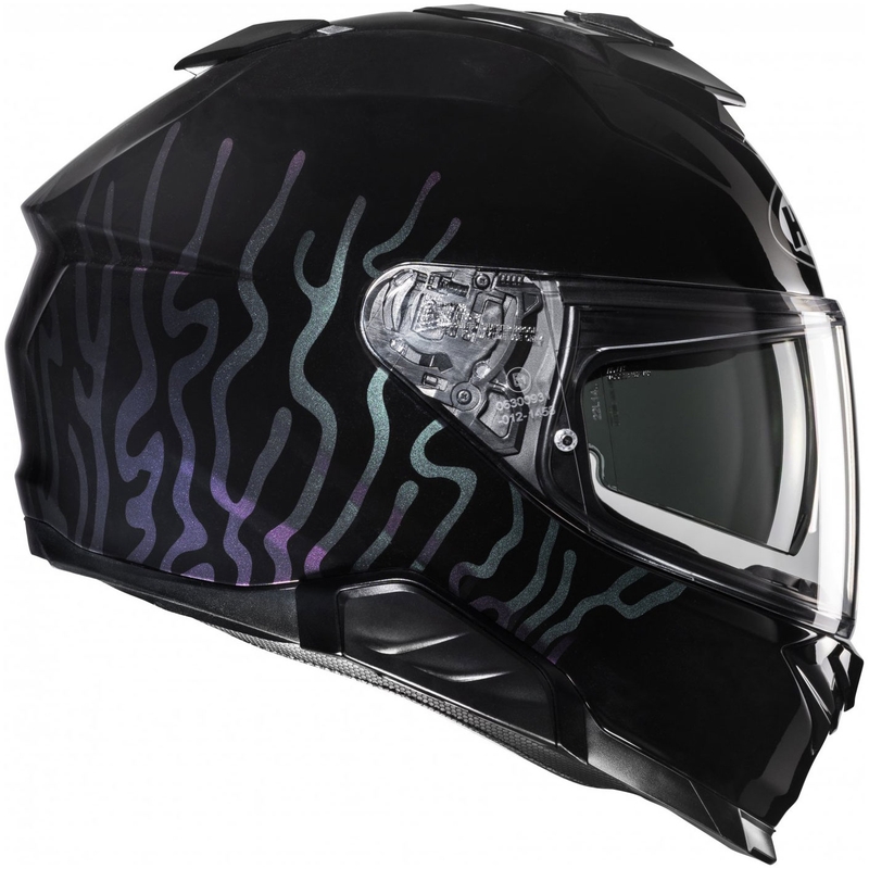 Casco integral de moto HJC i71 Celos MC5 negro-morado-plata