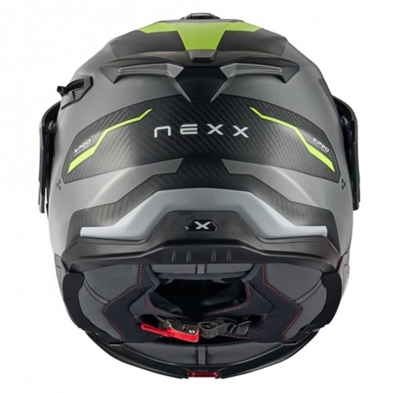 Casco de moto abatible Nexx X.Lifecountry Terra gris mate-amarillo fluo liquidación