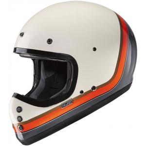 Casco integral de moto HJC V60 Scoby MC7 beige-negro-naranja-gris