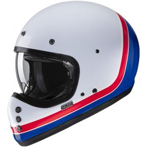 Casco integral de moto HJC V60 Scoby MC21 blanco-rojo-azul