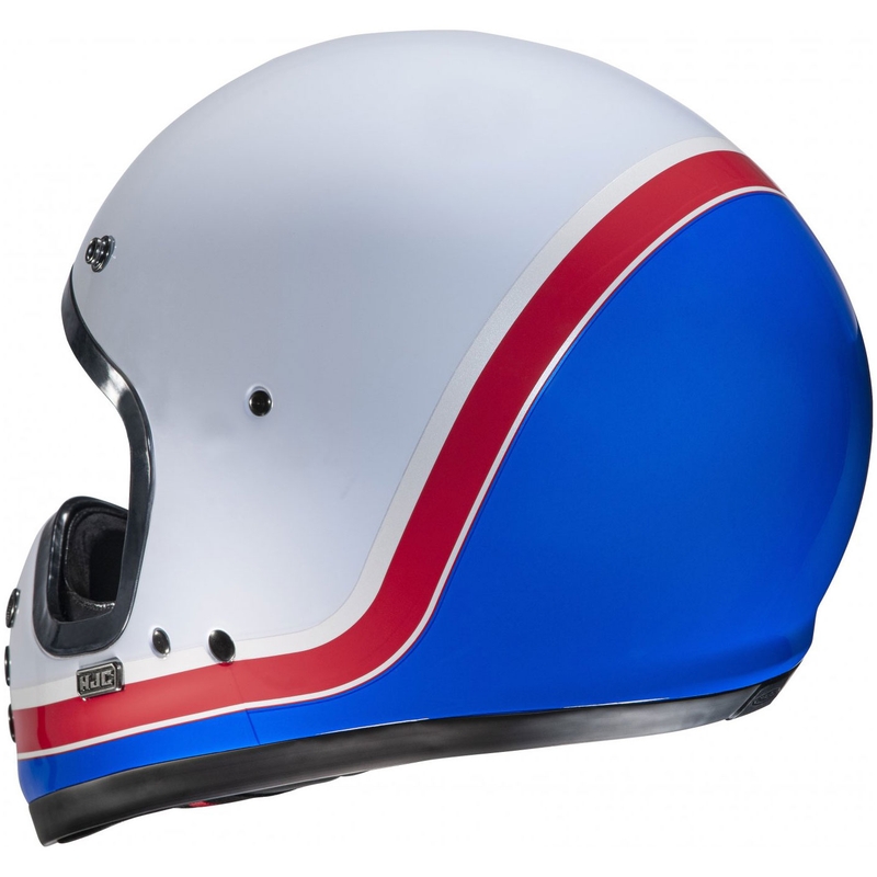 Casco integral de moto HJC V60 Scoby MC21 blanco-rojo-azul