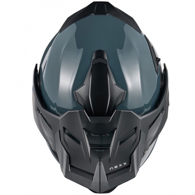 Casco de moto abatible Nexx X.Lifecountry Plain azul liquidación