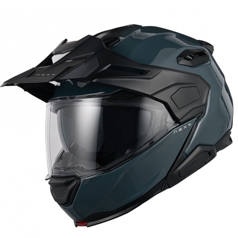 Casco de moto abatible Nexx X.Lifecountry Plain azul liquidación