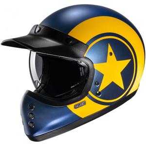 Casco integral de moto HJC V60 Nyx MC3SF azul-amarillo