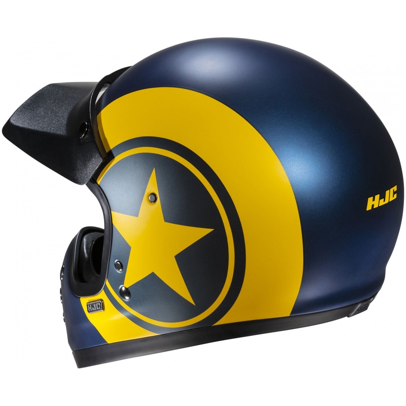 Casco integral de moto HJC V60 Nyx MC3SF azul-amarillo
