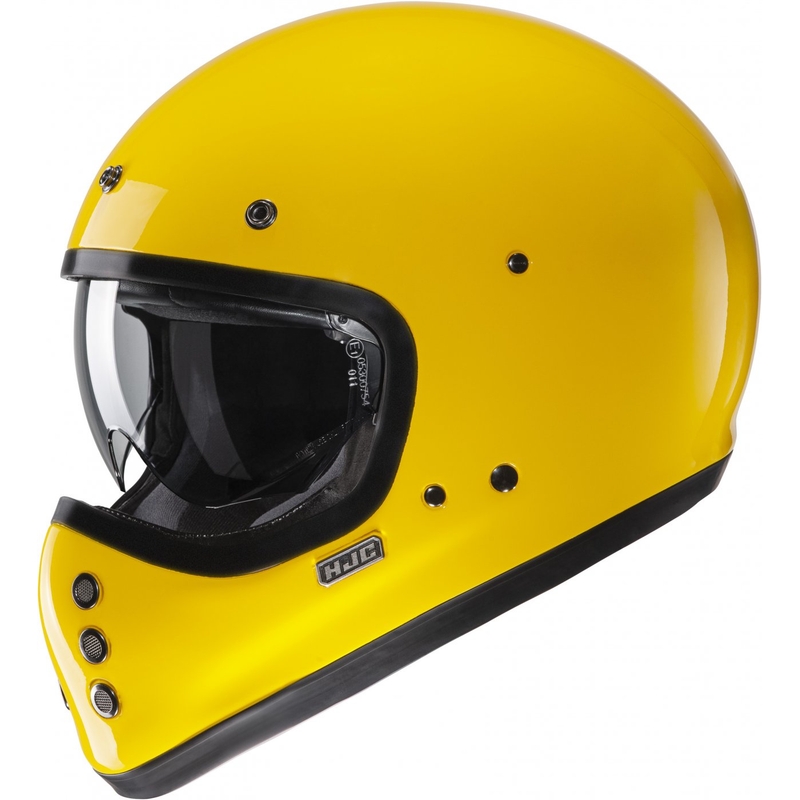 Casco integral de motocicleta HJC V60 Solid amarillo intenso