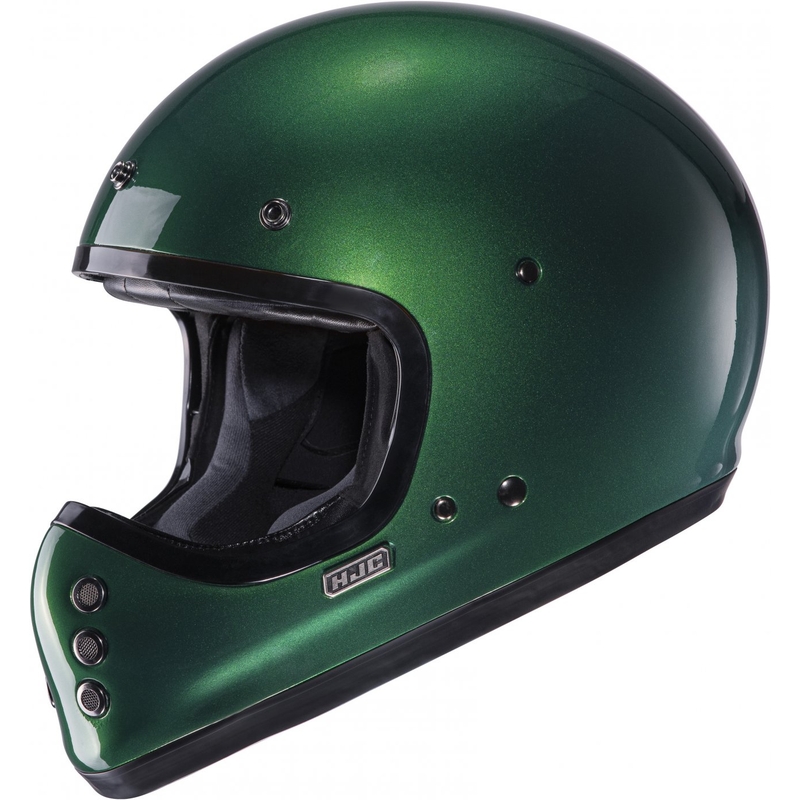 Casco integral de motocicleta HJC V60 Solid verde oscuro