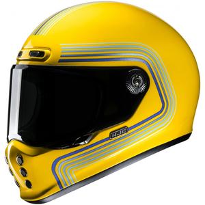 Casco integral de moto HJC V10 Foni MC3 amarillo-azul