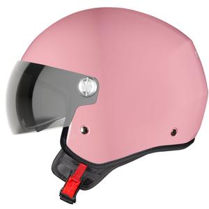 Casco de moto NEXX Y.10 Stiletto de cara abierta, color rosa pastel