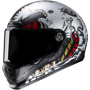 Casco integral de moto HJC V10 Vatt MC1 negro-plata